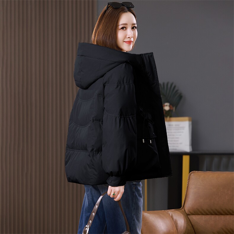 2025年冬季新款时尚简约显瘦棉服现货，女装棉衣/棉服，婷思杰（原婷想服饰）