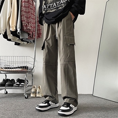 SJ-217-2-K2402-P55秋季新款宽松直筒工装裤男防水冲锋裤休闲裤，男装工装外套，星座217-2