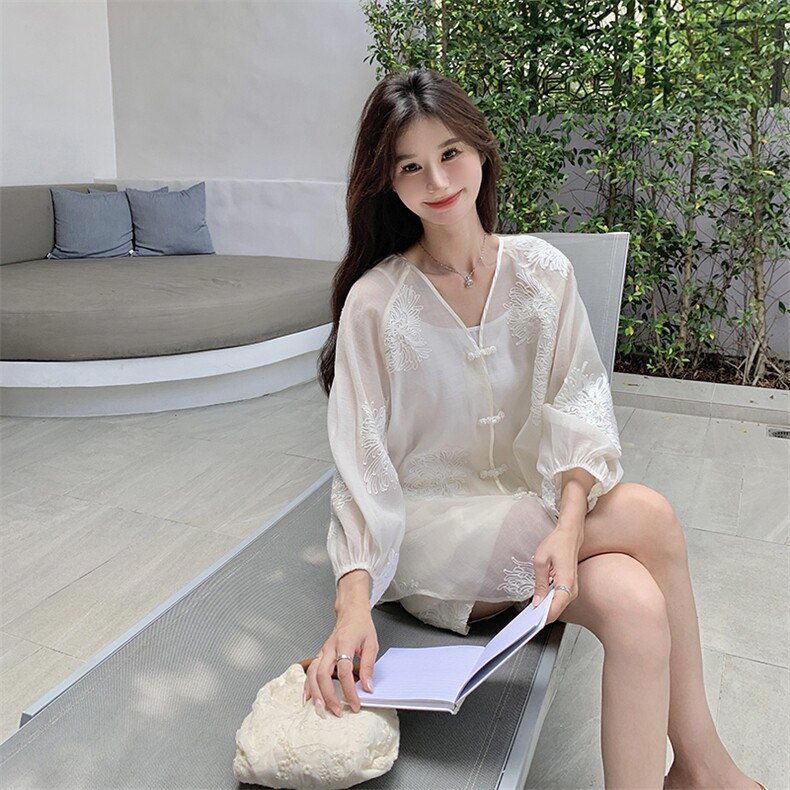 【夏款现货】流行复古刺绣套装三件套送吊带088-6615p135k188,女装套装/套裙,2C088