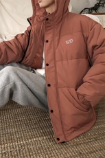 【】A003-HY8008-P130冬装新款印花连帽面包服棉衣港风，男装棉衣，电商A003
