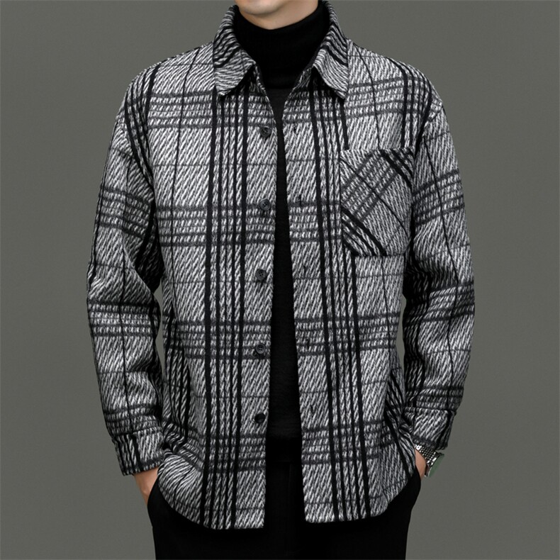 M239507钱塘2020-3新款时尚冬季休闲百搭中年男士夹克外套P310图片
