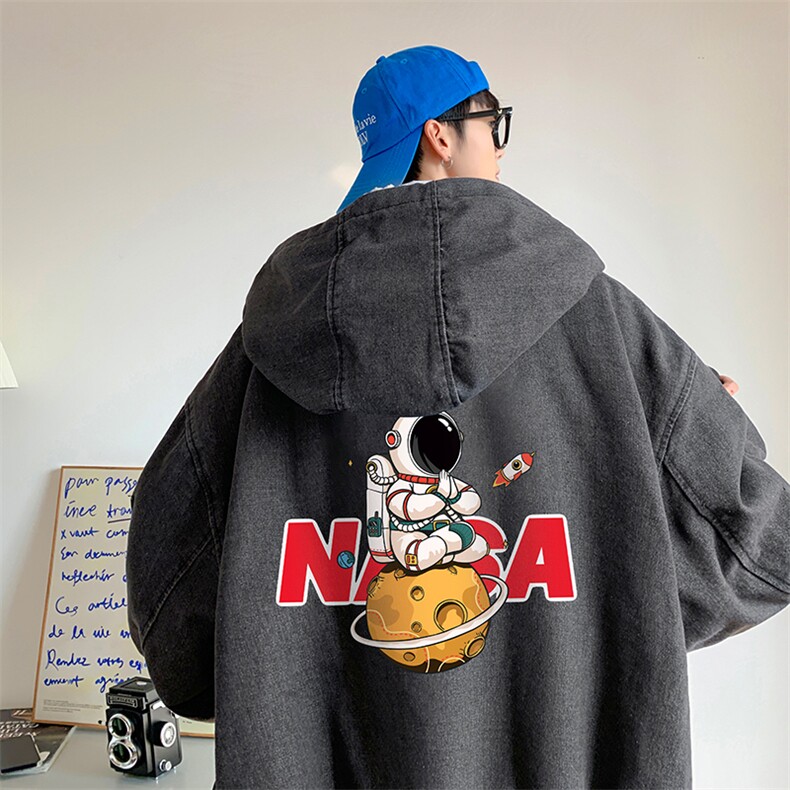 控价158牛仔棉衣男大码加绒羊羔绒牛仔棉服男棉袄 NM53289-P140图片