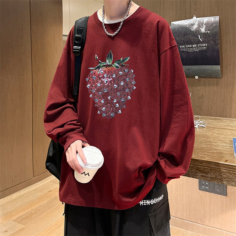 抖音得物供货量大从优可提供视频美式长袖T恤CT798特P25,男装T恤,电商A486-1