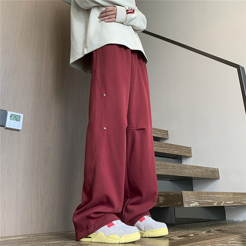 已出货2025年秋季新款宽松休闲卫裤男D329-QM758-P55-控88,男装休闲裤,电商D329
