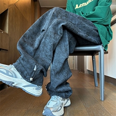 秋季扎染脏脏裤宽松抽绳伞兵裤运动卫裤A480特P45控68，男装休闲裤，电商A309