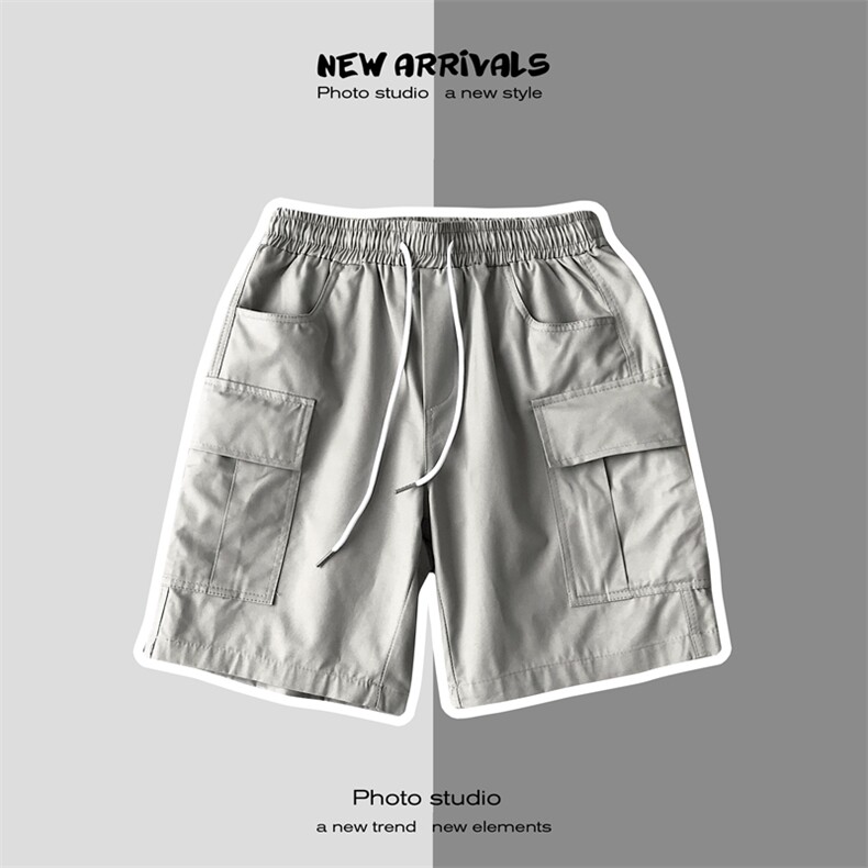 XZ216-K40-P4520新款男士休闲工装裤大口袋多口袋短裤，男装休闲裤，星座716