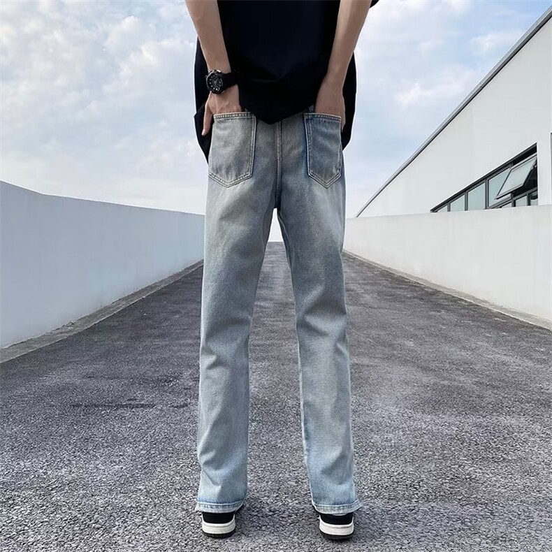 美式牛仔裤男春秋新款休闲直筒裤k700P40,男装牛仔裤,星座1116-2