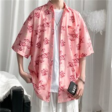 五分袖衬衫男港风潮流C1250P28图片