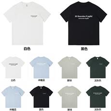 2024新款潮流230克美式英文字母短袖男士潮牌上衣服半袖情侣装，男装T恤，电商A110