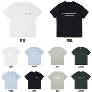 2024新款潮流230克美式英文字母短袖男士潮牌上衣服半袖情侣装图片