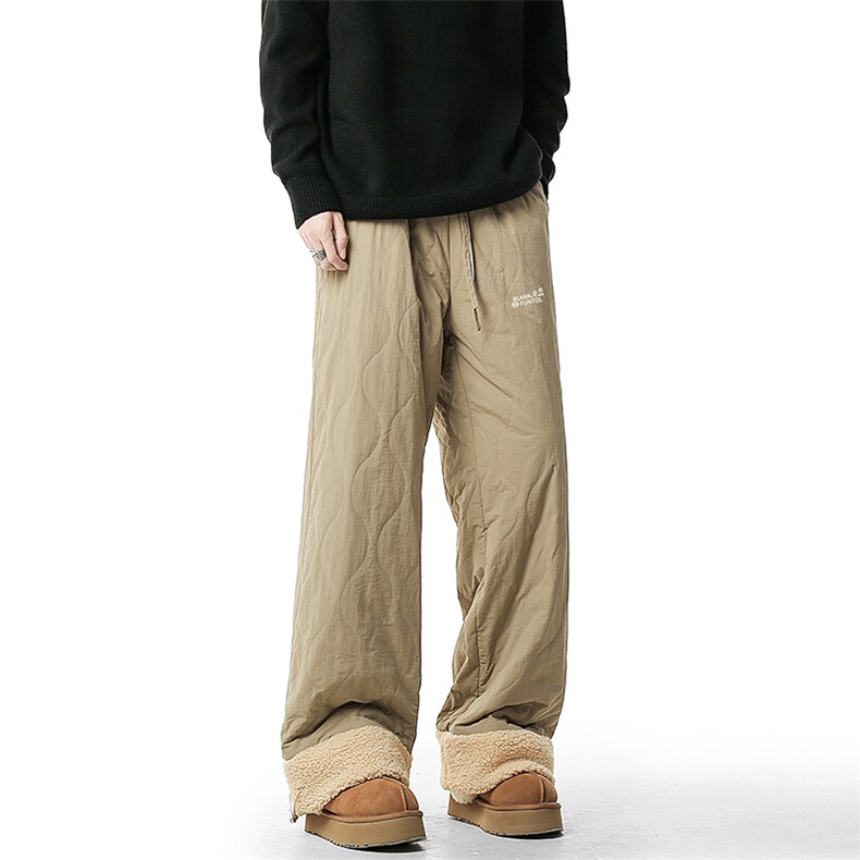 A408-24K2511-1-P65-X89-M-3XL防寒羊羔保暖裤冬季加绒滑雪棉裤，男装棉裤，电商A408