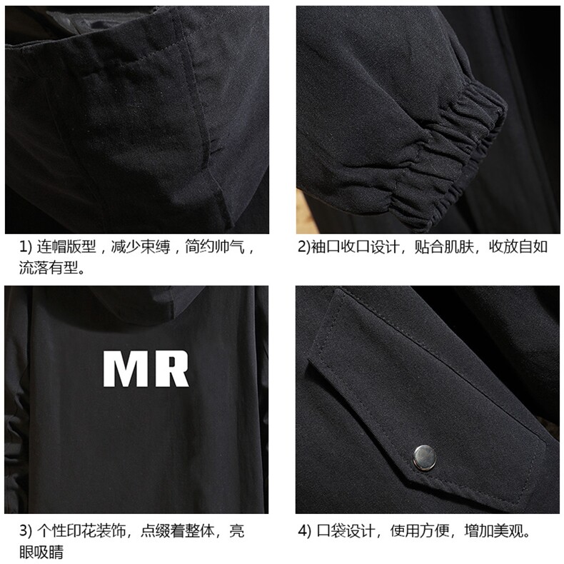 JK41253-P85纯棉连帽夹克男士大码工装男上衣外套砖墙挂拍,男装夹克,电商A040A