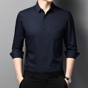 男式服装春秋季新款衬衫男长袖翻领休闲四季可穿衬衣 XY2208-P60图片