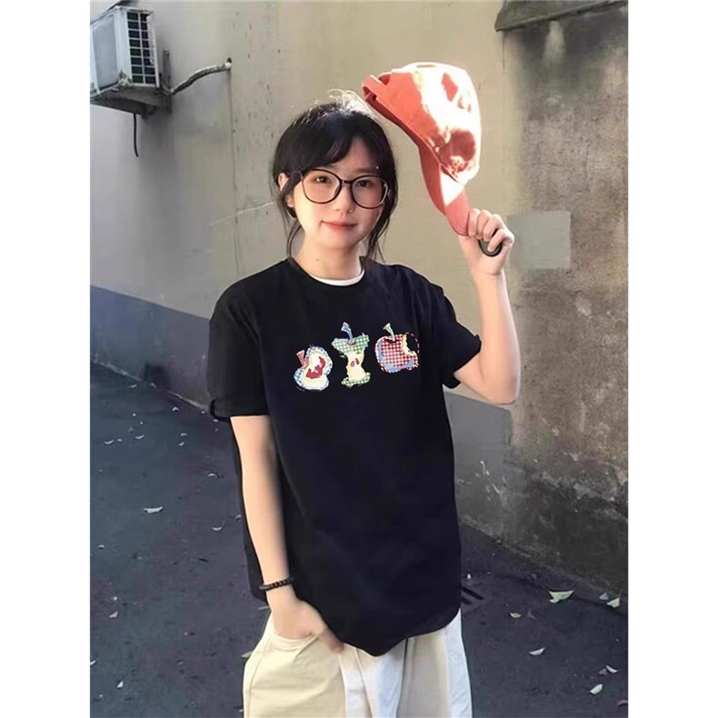 短袖女生夏季t恤新款美式夏天潮牌半袖宽松重磅纯棉上衣体恤男款,男装T恤,星座1210-1