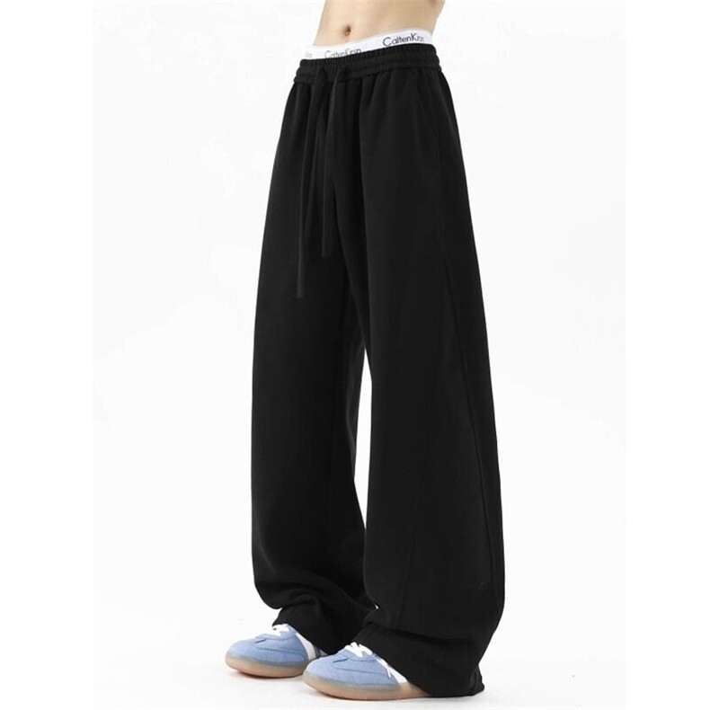 网图现货1506-1/KAK441/P37拼接弯刀裤男春季宽松百搭休闲长裤子，男装休闲裤，星座1506-1