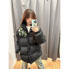 S801-P85潮复古字母刺绣宽松情侣男女外套，女装棉衣/棉服，星座617A-2