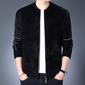 BSS2293男式2023秋季新款针织开衫夹克商务休闲男装P102，男装针织衫/毛衣，电商B360