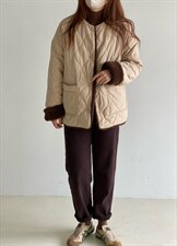 两面可穿羽绒服，女装棉衣/棉服，土布鱼