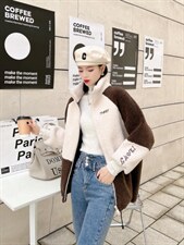 皮毛一体休闲外套，其它，莲佳妮