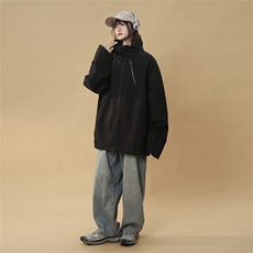 JK5010/P70春装新款个性冲锋衣夹克男潮上衣百搭外套，男装夹克，电商A141