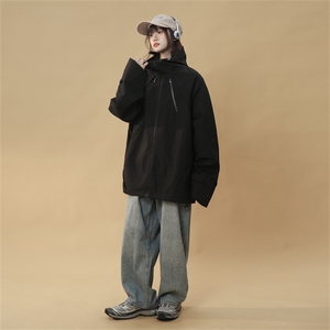 JK5010/P70春装新款个性冲锋衣夹克男潮上衣百搭外套图片