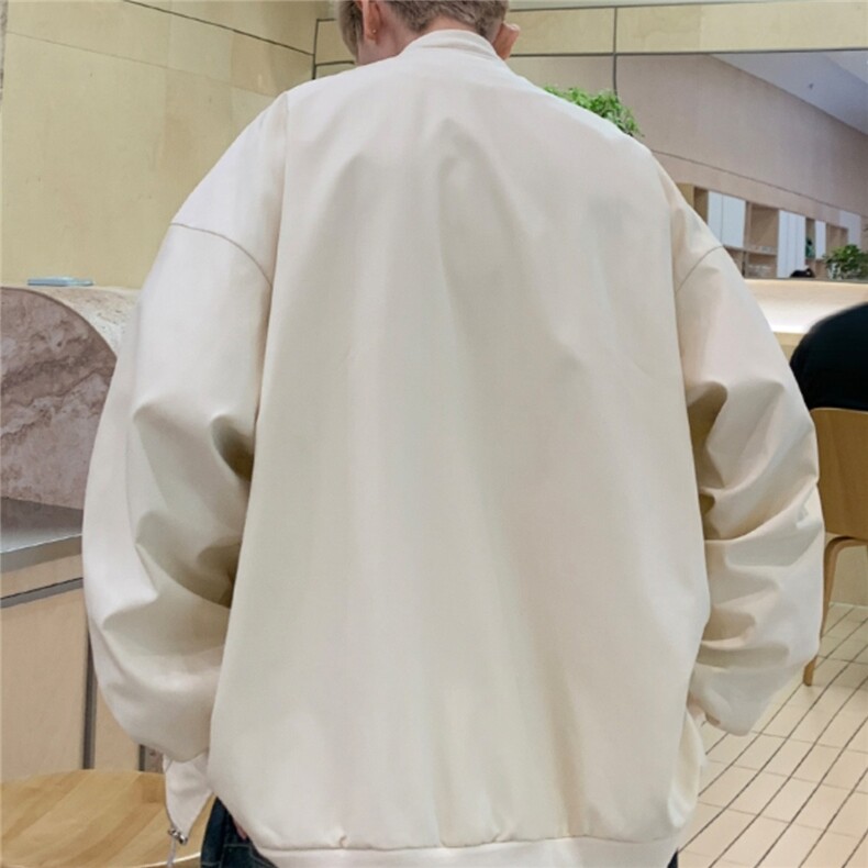 美式高街设计感口袋拼接夹克棒球服男女宽松情侣秋季潮,男装夹克,星座218-1（原230）