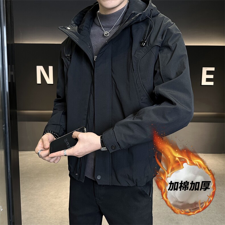 3916P1352025新款棉服加棉冲风衣夹克棉衣外套控卷后195,男装夹克,星座414（原B263）