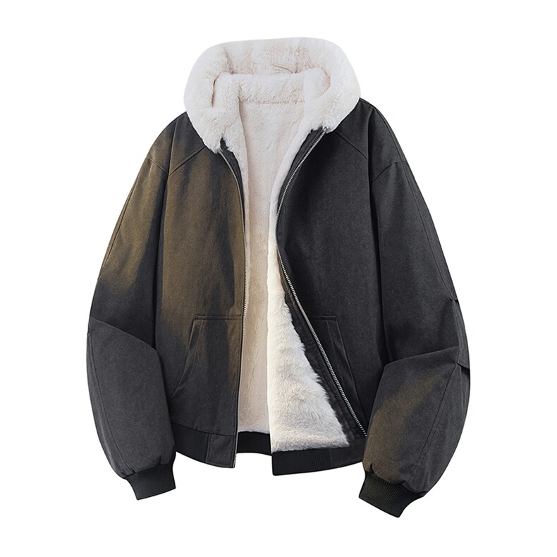 连帽棉衣外套男款加绒加厚保暖棉袄冬季2025棉服JR2123-P110,男装棉衣,星座210-1