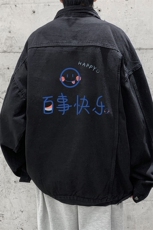牛仔夹克男大码牛仔外套男茄克NJ77183-P60，男装夹克，电商A040