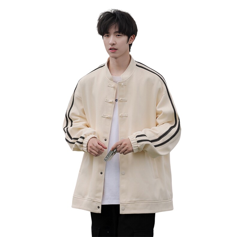 BL0666-P85新中式条纹盘扣oversize宽松夹克外套,男装夹克,星座109
