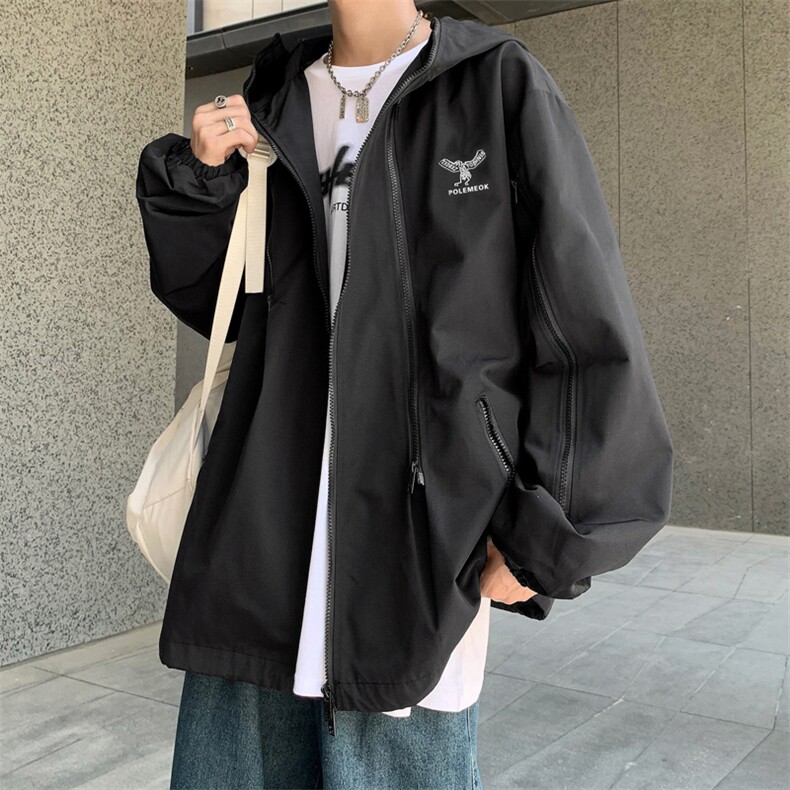 冲锋衣男士外套秋季新款机能风工装夹克潮牌美式高街JK0268-P58,男装夹克,星座308B-1