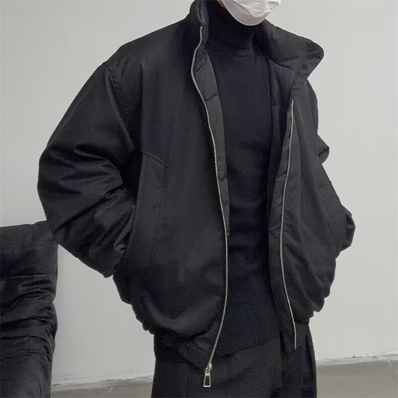 加绒工装高品质立领加厚棉服男秋冬季立领休闲上衣服潮TTY12P78,男装棉衣,星座1013-5