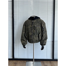 美式复古假两件迷彩外套飞行员夹克连帽棒球服WT963特P95，男装夹克，星座908-1