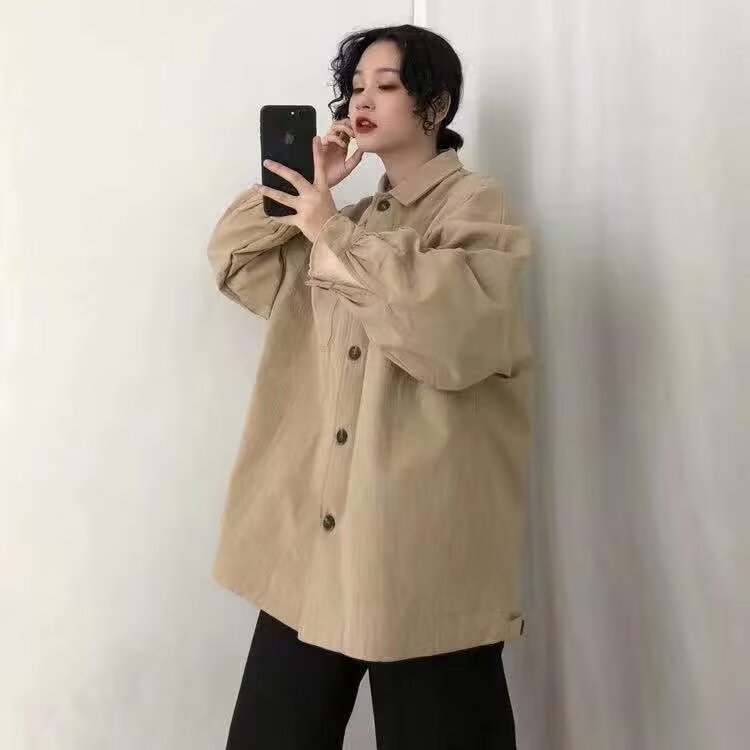 807-P35美式重磅春款长袖衬衫男2025新款港风潮牌宽松休闲,男装衬衫,电商B323A
