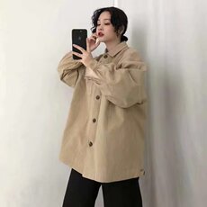 807-P35美式重磅春款长袖衬衫男2025新款港风潮牌宽松休闲，男装衬衫，电商B323A