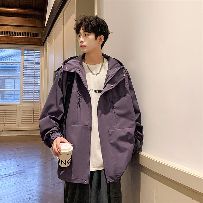 新款现货户外连帽夹克男冲锋衣外套JK814-P80,男装夹克,星座1204-3