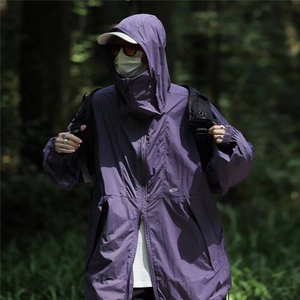 防晒衣男夏季薄款山系户外机能连帽外套宽松遮阳防晒服FS21p38图片