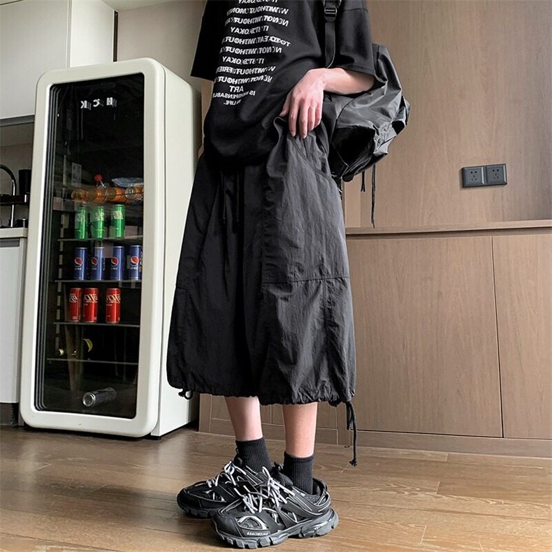 V115-P42痞帅工装七分裤男女夏季ins潮牌百搭宽松阔腿短裤,男装牛仔裤,星座911-1