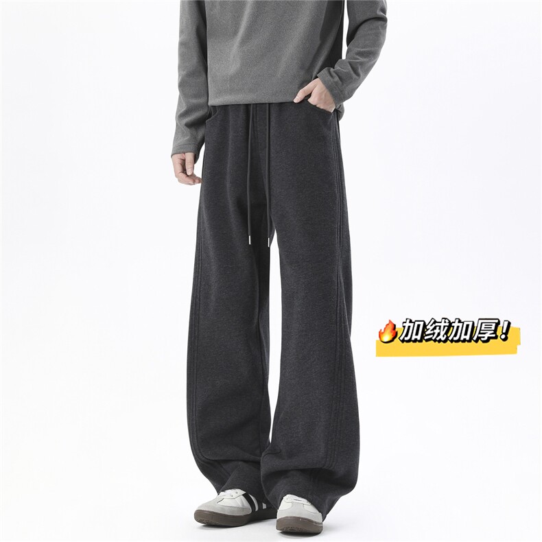 B336-DK678-P45加绒P55秋冬加绒卫裤运动裤,男装休闲裤,电商B336