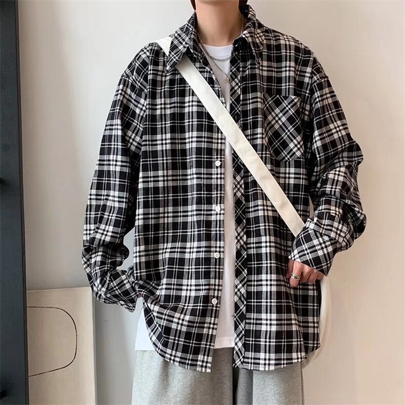 长袖衬衫春款男港风潮流C25P32,男装衬衫,星座1116-2