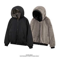 现货[网图]座山雕加绒双面穿连帽棉衣冬棉服D54106-TP105188，男装棉衣，电商A102