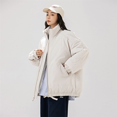 现货冬季美式休闲加厚雪山外套夹克立领纯色三防户外工装棉服，男装夹克，电商A486