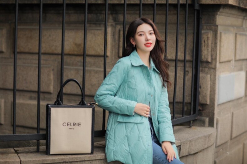 90绒羽绒服，女装羽绒服，卡西姆