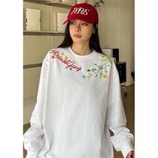 5479-P43原版做工刺绣款螺口圆领休闲长袖T恤，女装T恤，星座617A-2