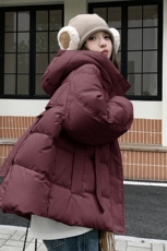 短款羽绒服女款冬季新款韩系小个子宽松外套，女装羽绒服，诺蝶