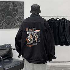 牛仔夹克男大码牛仔外套男茄克NJ77282-P60，男装夹克，电商A040