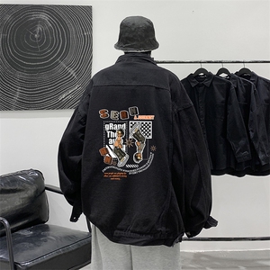 牛仔夹克男大码牛仔外套男茄克 NJ77282-P60图片