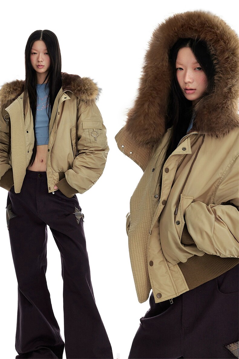 网图[现货座山雕羽绒服]连帽大毛领加厚外套女5D1200TP220368,男装羽绒服,电商A102
