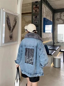 真毛牛仔派克图片