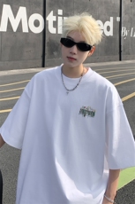 白玫瑰抖音直播得物260克TB5142批28短袖220克纯棉T5142P23控39，男装T恤，电商C408-1(原B339-1)